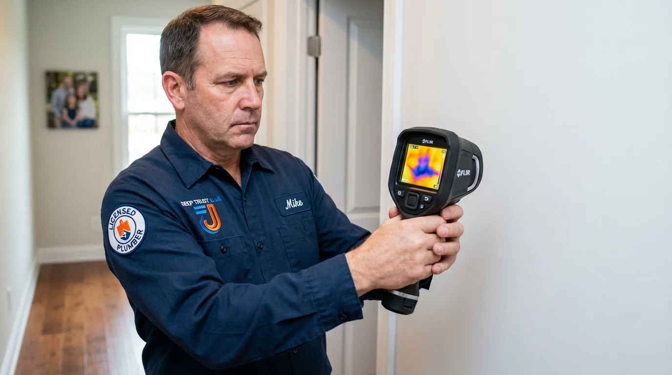 Thermal imaging leak detection by Johns Plumbing LLC in Summersville